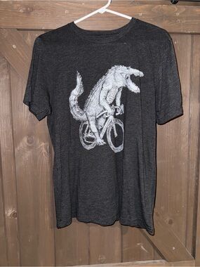 Alligator Graphic T-Shirt - Charcoal Size L